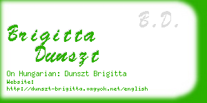 brigitta dunszt business card